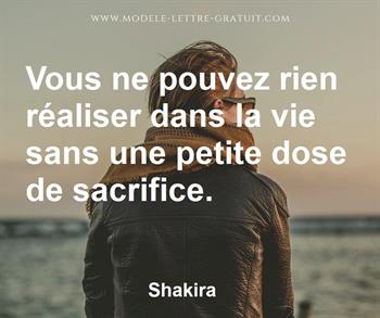 Citation de Shakira 