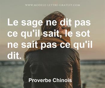 Citation de Proverbe Chinois