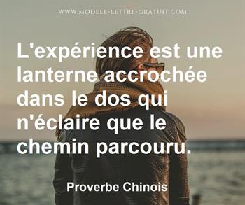 Citation de Proverbe Chinois