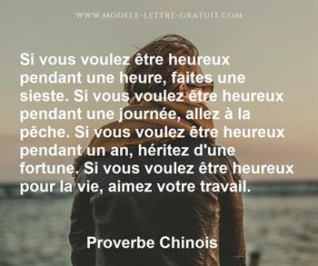 Citation de Proverbe Chinois