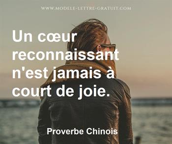 Citation de Proverbe Chinois