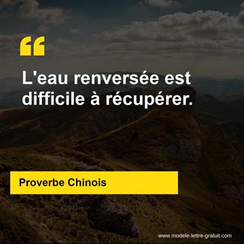 Citation Proverbe Chinois