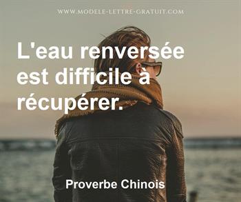 Citation de Proverbe Chinois