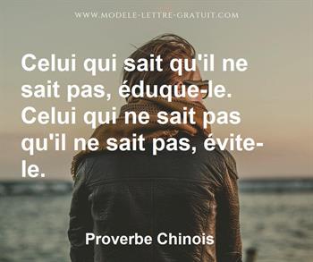 Citation de Proverbe Chinois