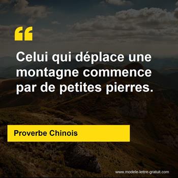 Citation Proverbe Chinois