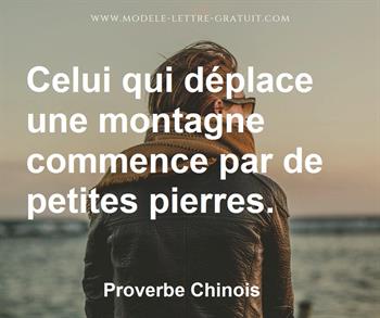 Citation de Proverbe Chinois