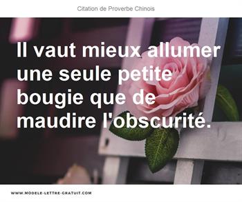 Citations Proverbe Chinois