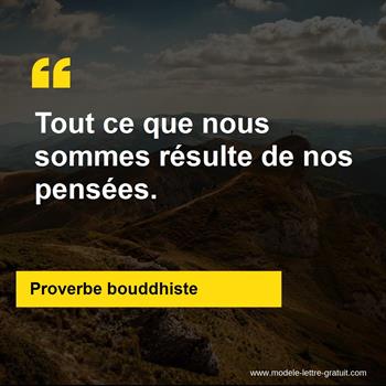 Citation Proverbe bouddhiste