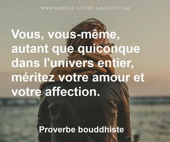 Citation de Proverbe bouddhiste