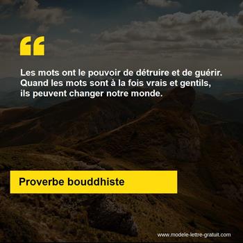 Citation Proverbe bouddhiste