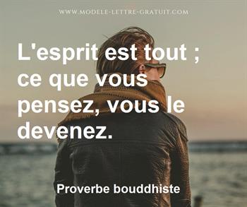 Citation de Proverbe bouddhiste