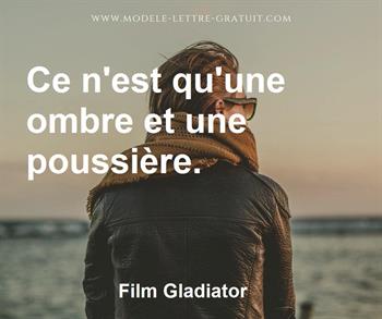Citation de Film Gladiator