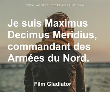 Citation de Film Gladiator