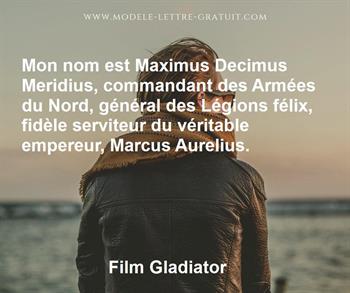 Citation de Film Gladiator