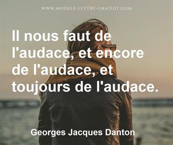 Citation de Georges Jacques Danton