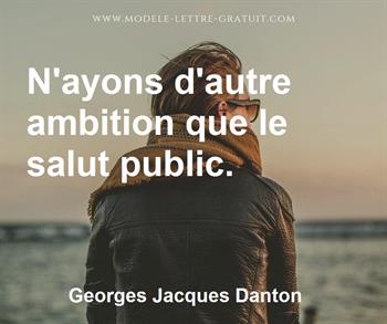 Citation de Georges Jacques Danton