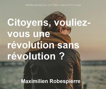 Citation de Maximilien Robespierre