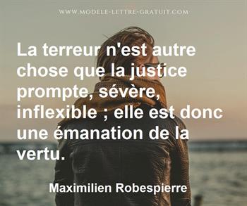 Citation de Maximilien Robespierre