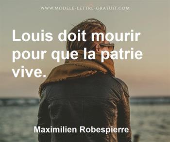 Citation de Maximilien Robespierre
