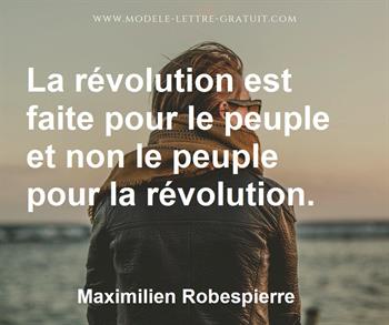 Citation de Maximilien Robespierre