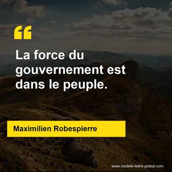 Citation Maximilien Robespierre
