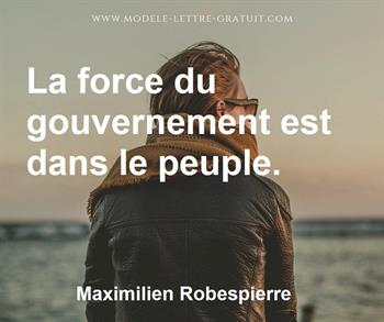 Citation de Maximilien Robespierre