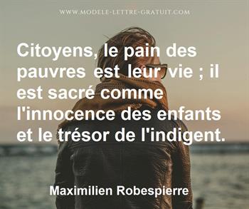 Citation de Maximilien Robespierre