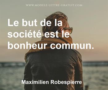 Citation de Maximilien Robespierre