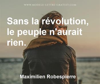 Citation de Maximilien Robespierre