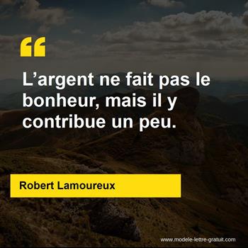 Citation Robert Lamoureux
