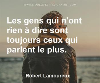 Citation de Robert Lamoureux