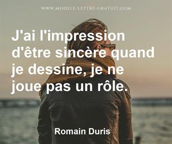 Citation de Romain Duris