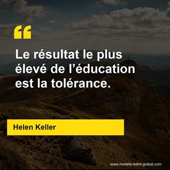 Citation Helen Keller