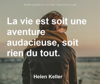Citation de Helen Keller