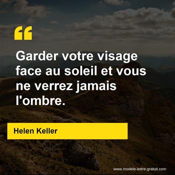 Citation Helen Keller
