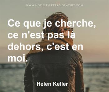 Citation de Helen Keller