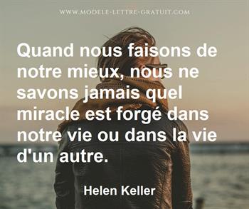 Citation de Helen Keller