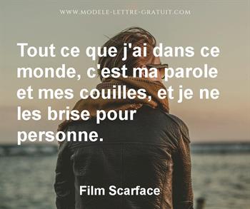 Citation de Film Scarface