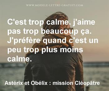 Citation de Astérix et Obélix : mission Cléopâtre