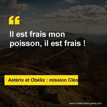 Citation Astérix et Obélix : mission Cléopâtre
