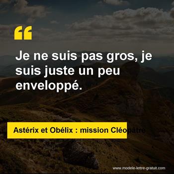 Citation Astérix et Obélix : mission Cléopâtre