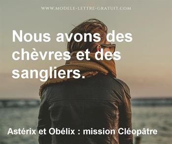 Citation de Astérix et Obélix : mission Cléopâtre