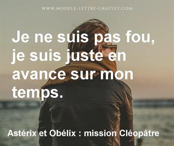 Citation de Astérix et Obélix : mission Cléopâtre
