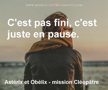 Citation de Astérix et Obélix - mission Cléopâtre
