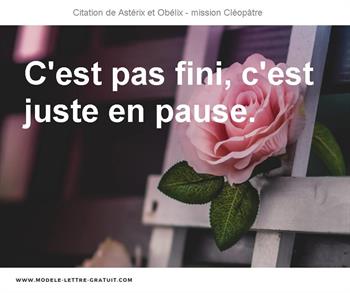 Citations Astérix et Obélix - mission Cléopâtre