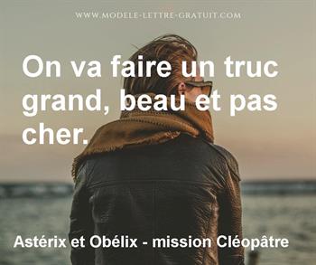 Citation de Astérix et Obélix - mission Cléopâtre