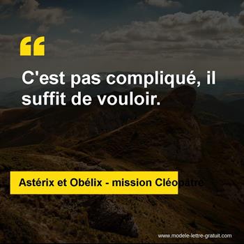 Citation Astérix et Obélix - mission Cléopâtre