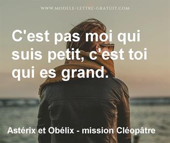 Citation de Astérix et Obélix - mission Cléopâtre