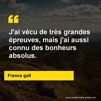 Citation France gall