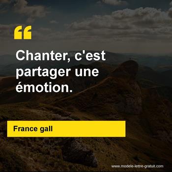 Citation France gall